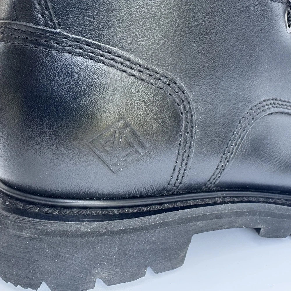 Lehigh Safety Shoes 4771 Steel Toe Work Boots Size 5 XW / 6E‎ Black Leather NWT